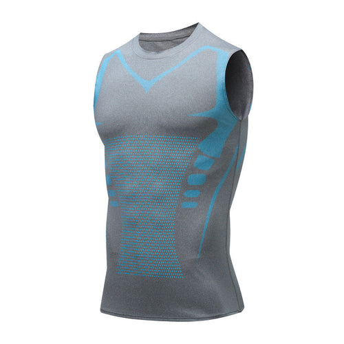 Grey AlignCore compression back posture support vest
