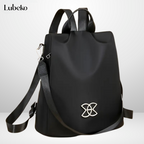 Black anti theft travel bag front view