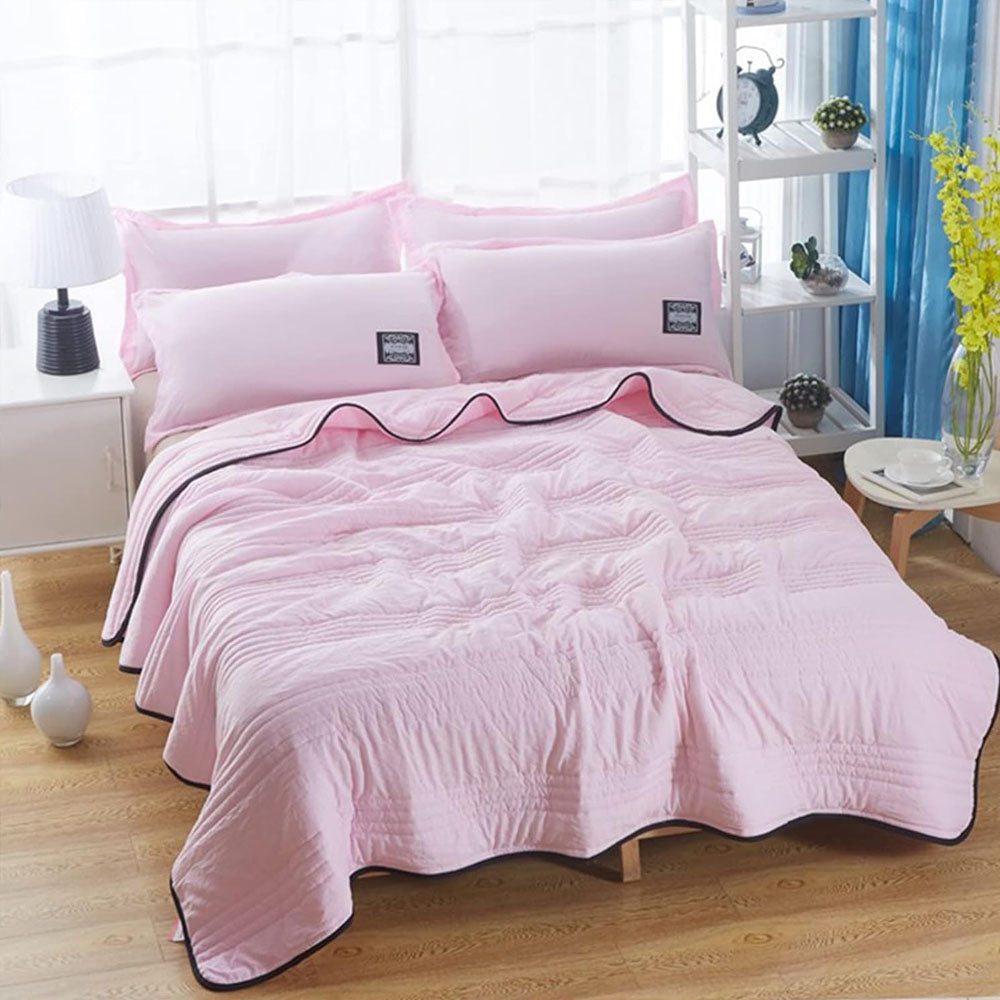 Blush Pink IceFlow cooling blanket home