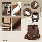 Anti theft travel bag pockets fabric and hardware features