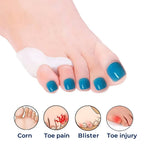 ToeEase toe separator for reduced rubbing