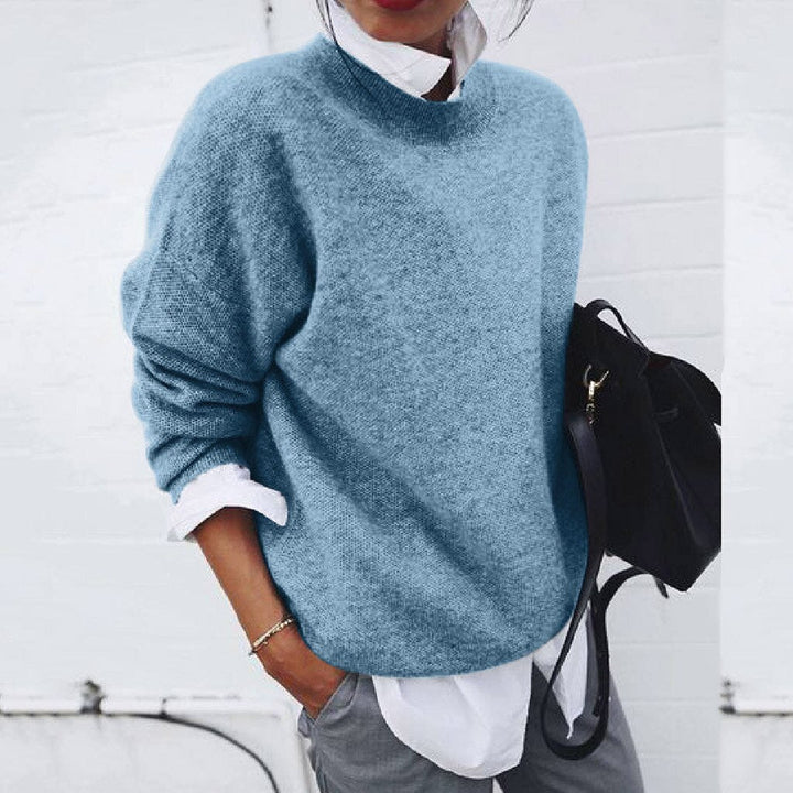 Blue Sarah cashmere-soft warm jumper