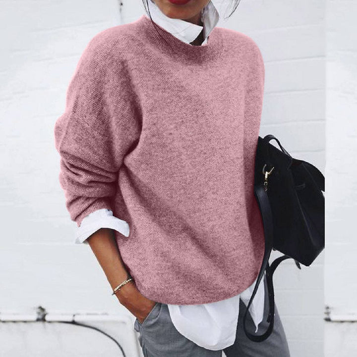 Pink Sarah cashmere-soft warm jumper