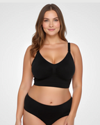 Black Nurtura seamless nursing bra
