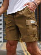 Men's Lightweight Cargo Shorts in Coffee