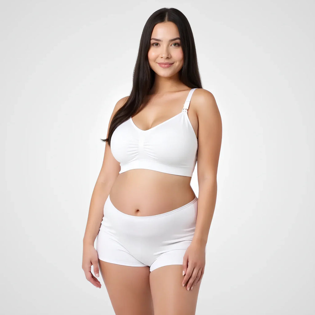 White Nurtura seamless nursing bra