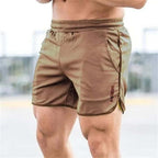 Men's Breathable Athletic Shorts in Brown