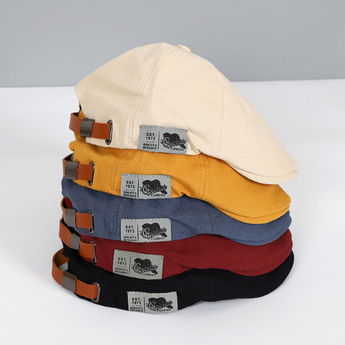 Beaumont beret cap adjustable strap detail