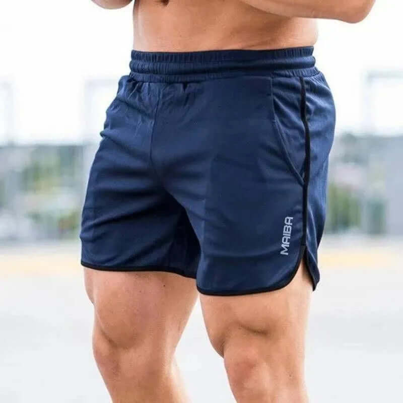 Men's Breathable Athletic Shorts in Dark Blue