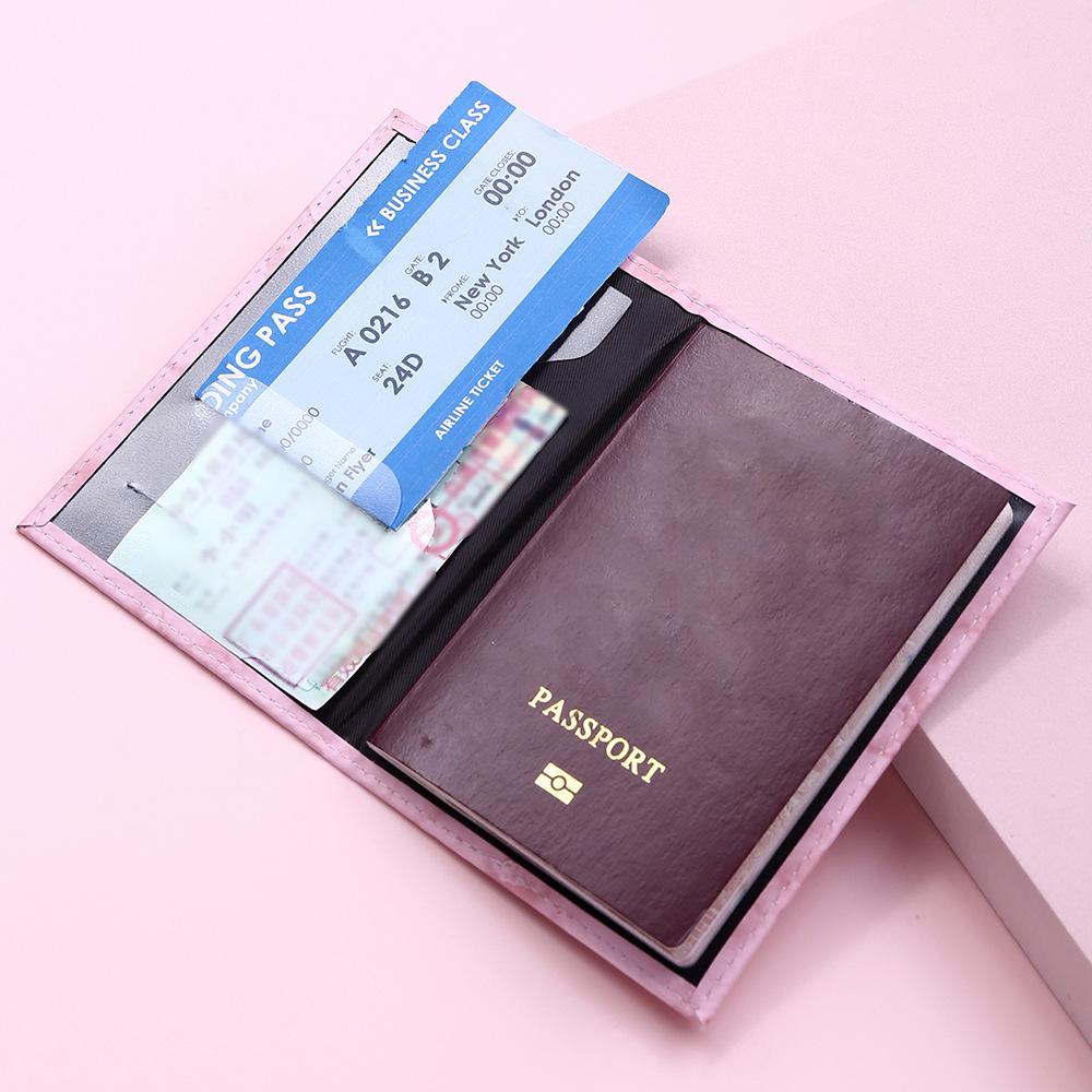 Marble passport cover with card storage