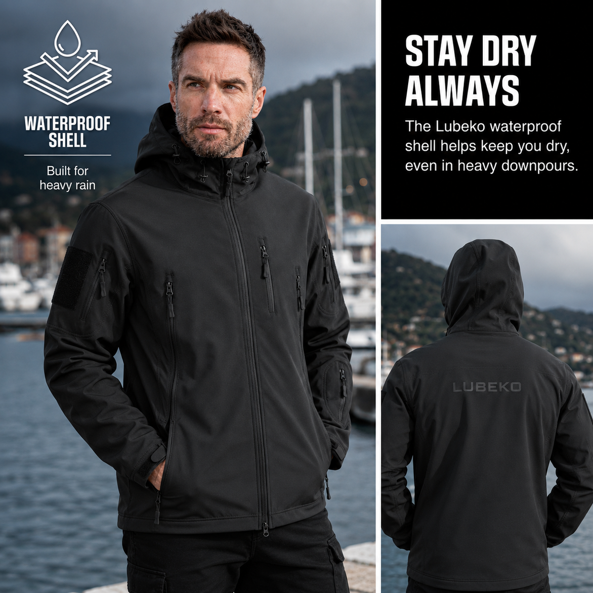 Waterproof Softshell Jacket | All-Weather Comfort