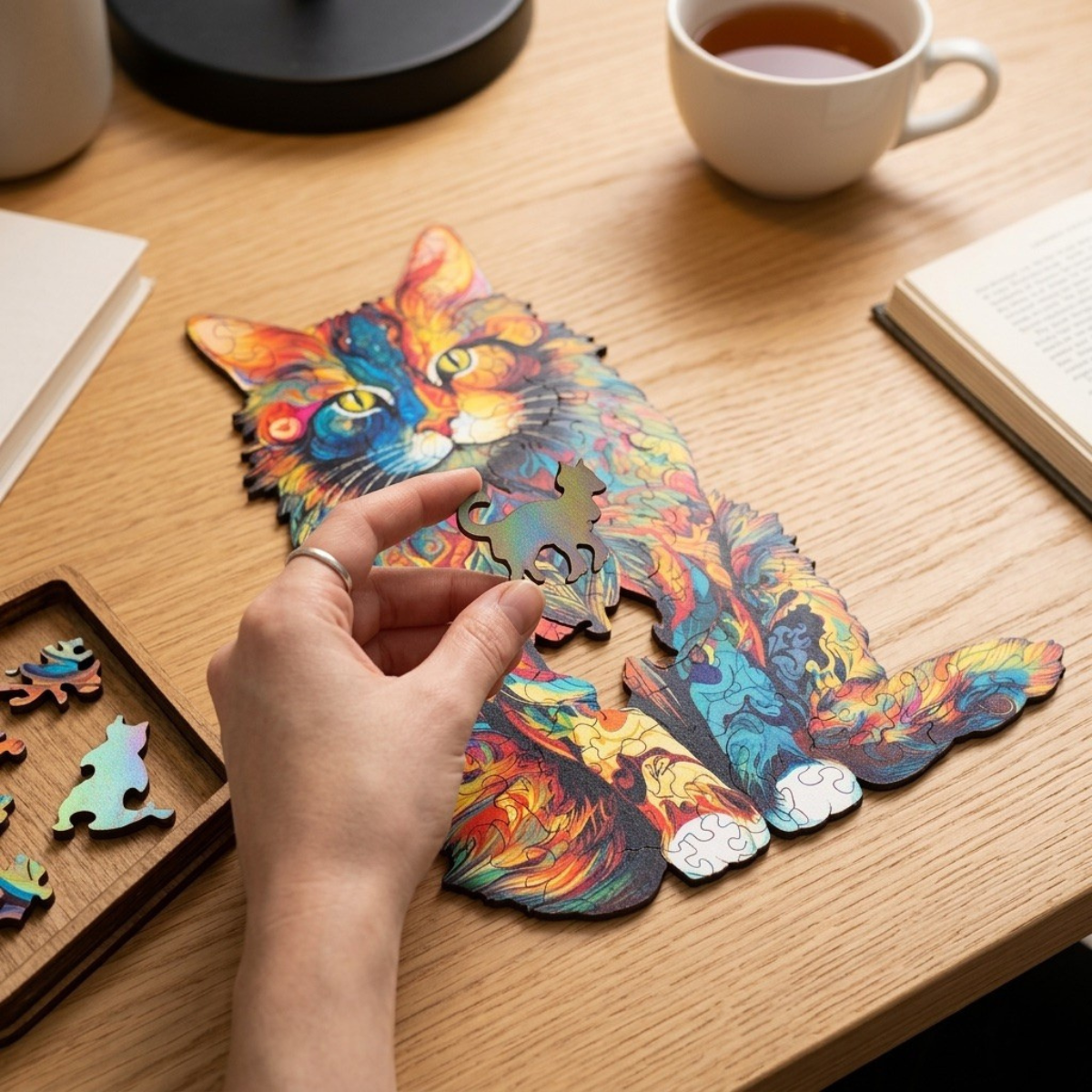Arviona Wooden Art Puzzle | Calming Wooden Artwork