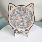Cat-shaped | Wooden Cat Puzzle | Relaxation & Creative Fun