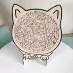 Cat-shaped | Wooden Cat Puzzle | Relaxation & Creative Fun