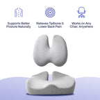 Orthorest features: posture support, tailbone relief, fits any chair