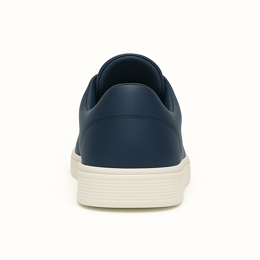 Cole genuine leather sneaker heel detail