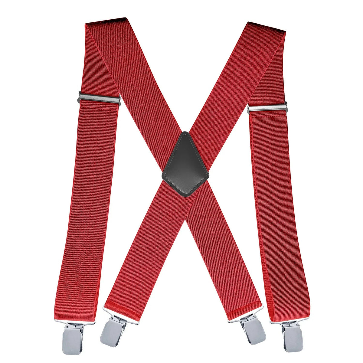 Red Holden adjustable mens braces