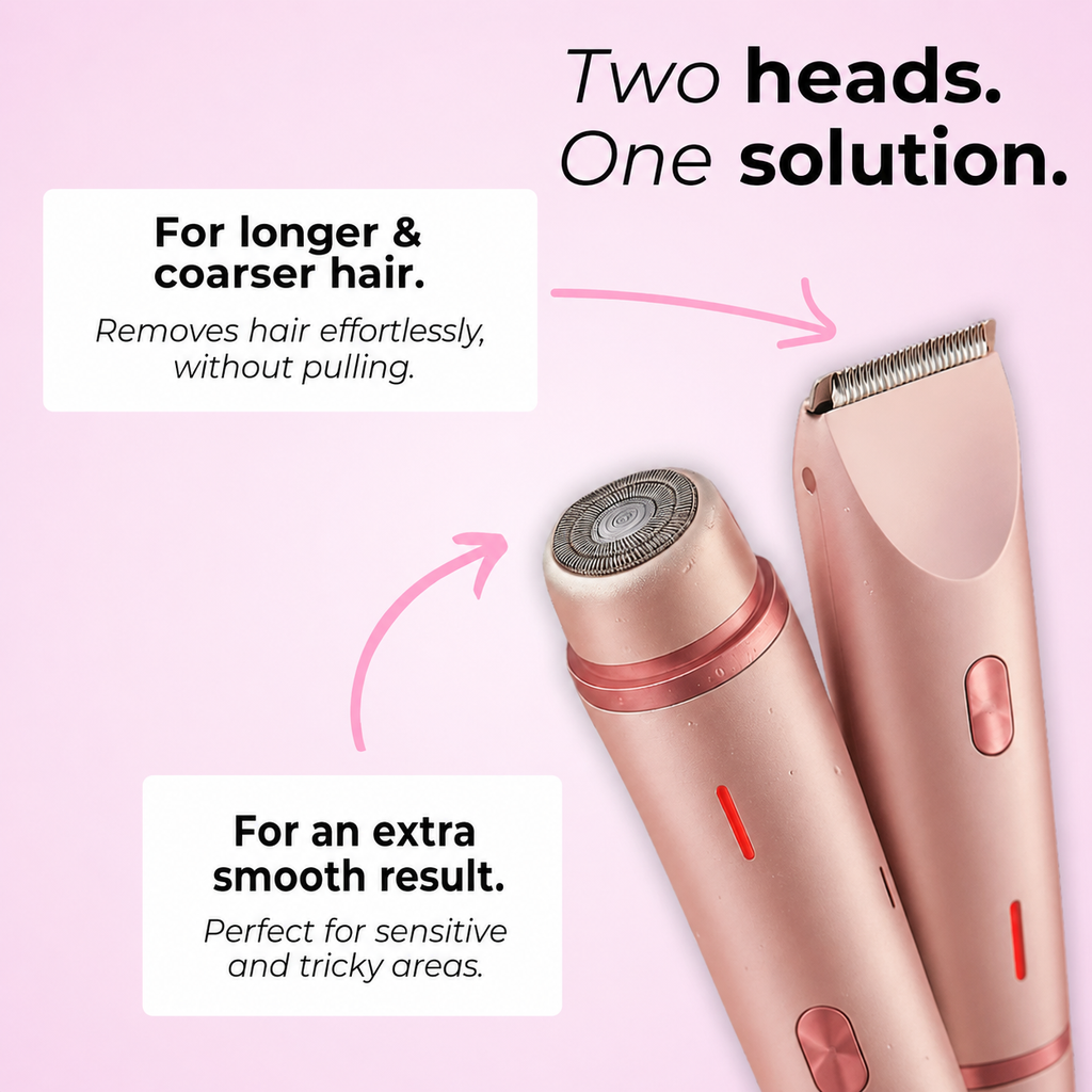 Satin Smooth shaver in use