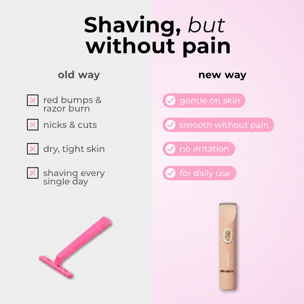 Satin Smooth shaver with accessories