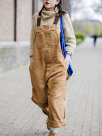 Harper utility dungaree jumpsuit detail view