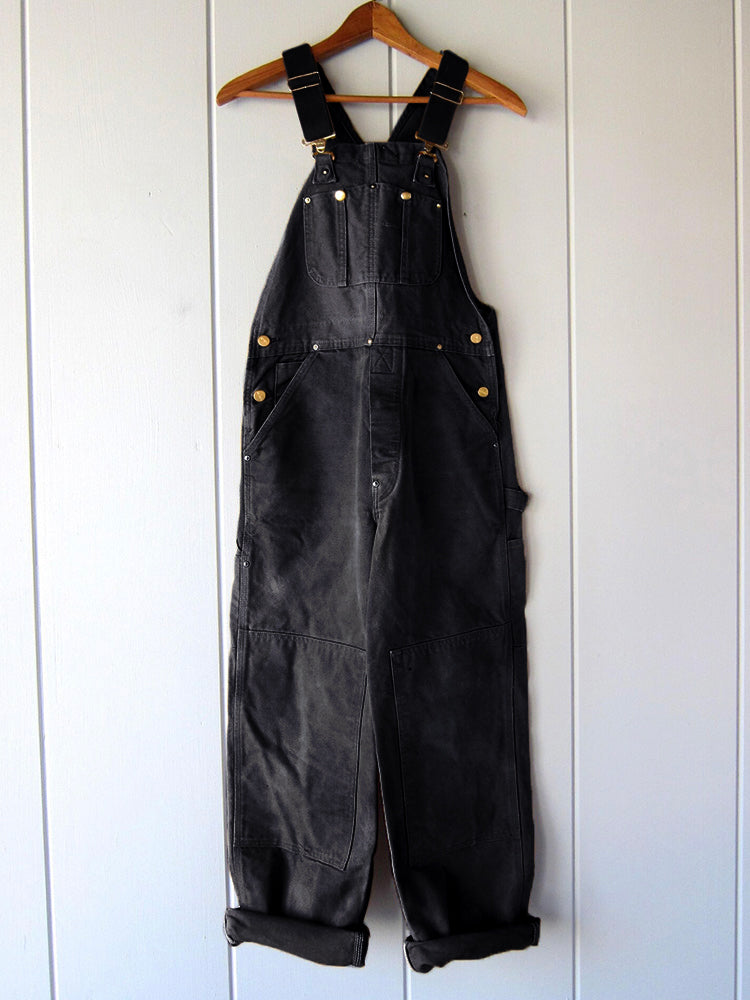 Black Harper utility dungaree jumpsuit