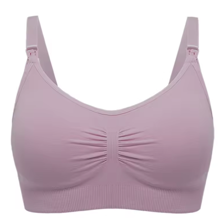 Purple Nurtura seamless nursing bra