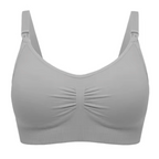 Grey Nurtura seamless nursing bra