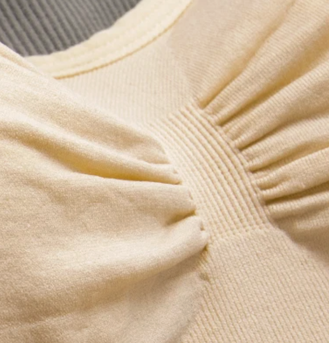 Nurtura nursing bra gathered cup detail