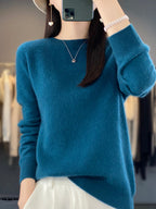 Ocean Blue Anette cashmere-soft cosy jumper