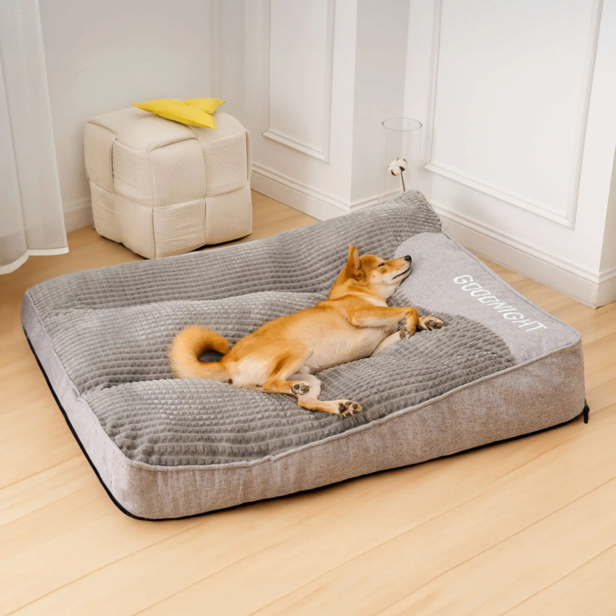 Snoozle calming dog cushion