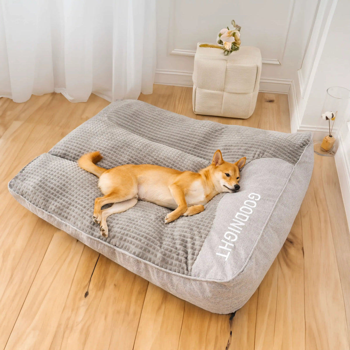 Snoozle calming dog cushion