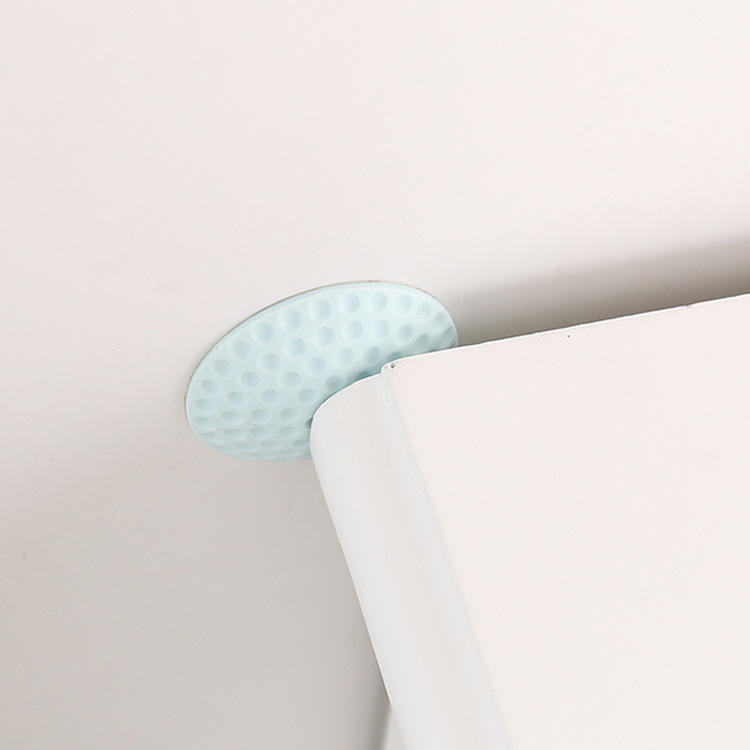 HushPad door handle bumper protecting a wall surface