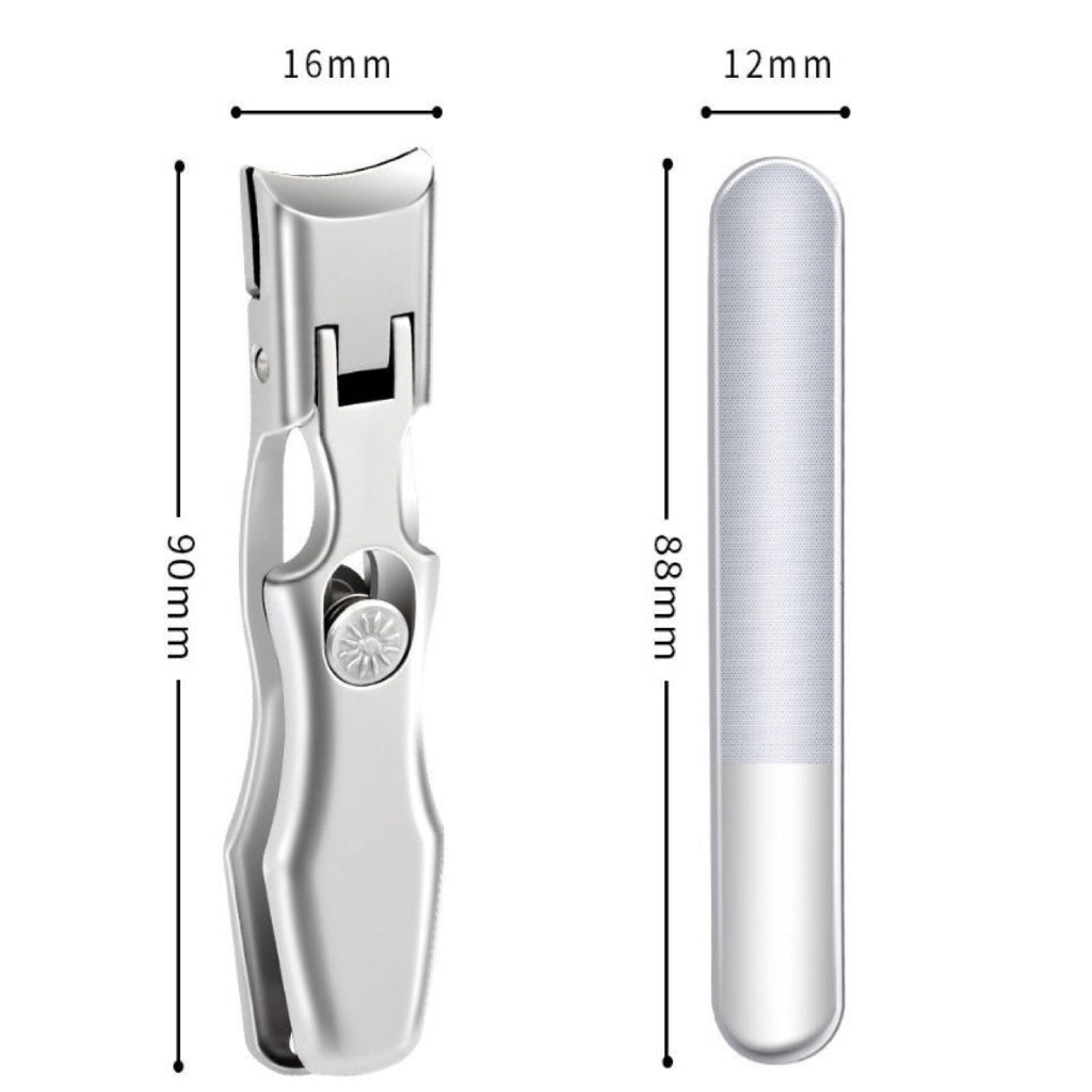 ClariClip nail cutter and file dimensions in millimetres