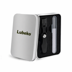 Black ClariClip nail cutter set with Lubeko metal case and file