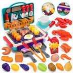 BBQ Grill toy with colour-changing food pieces