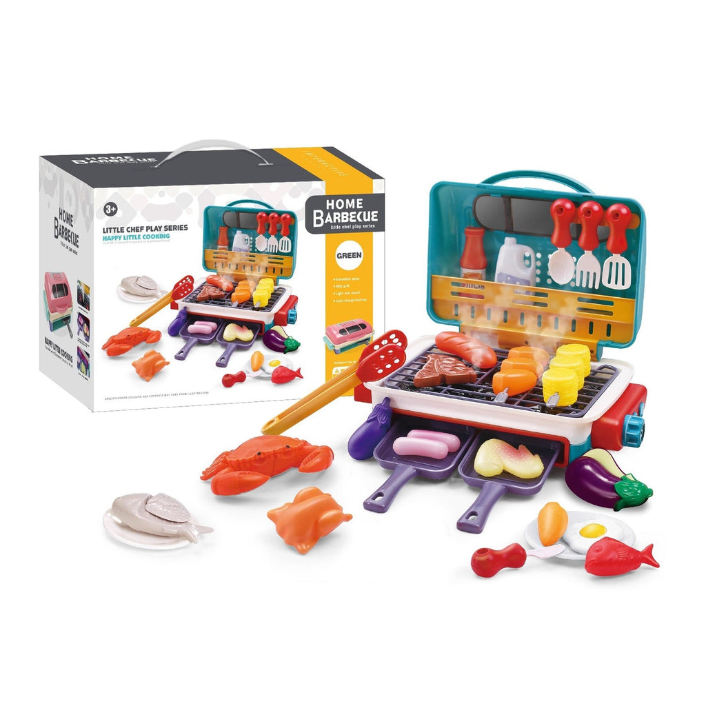 BBQ Grill toy contents and accessories