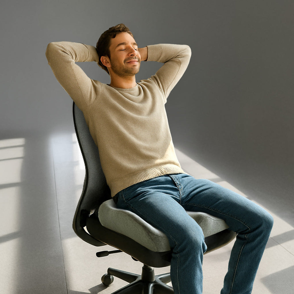 Orthorest in use on an office chair