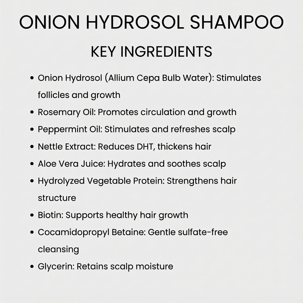 Onion Hydrosol Shampoo | Fuller-Looking Hair