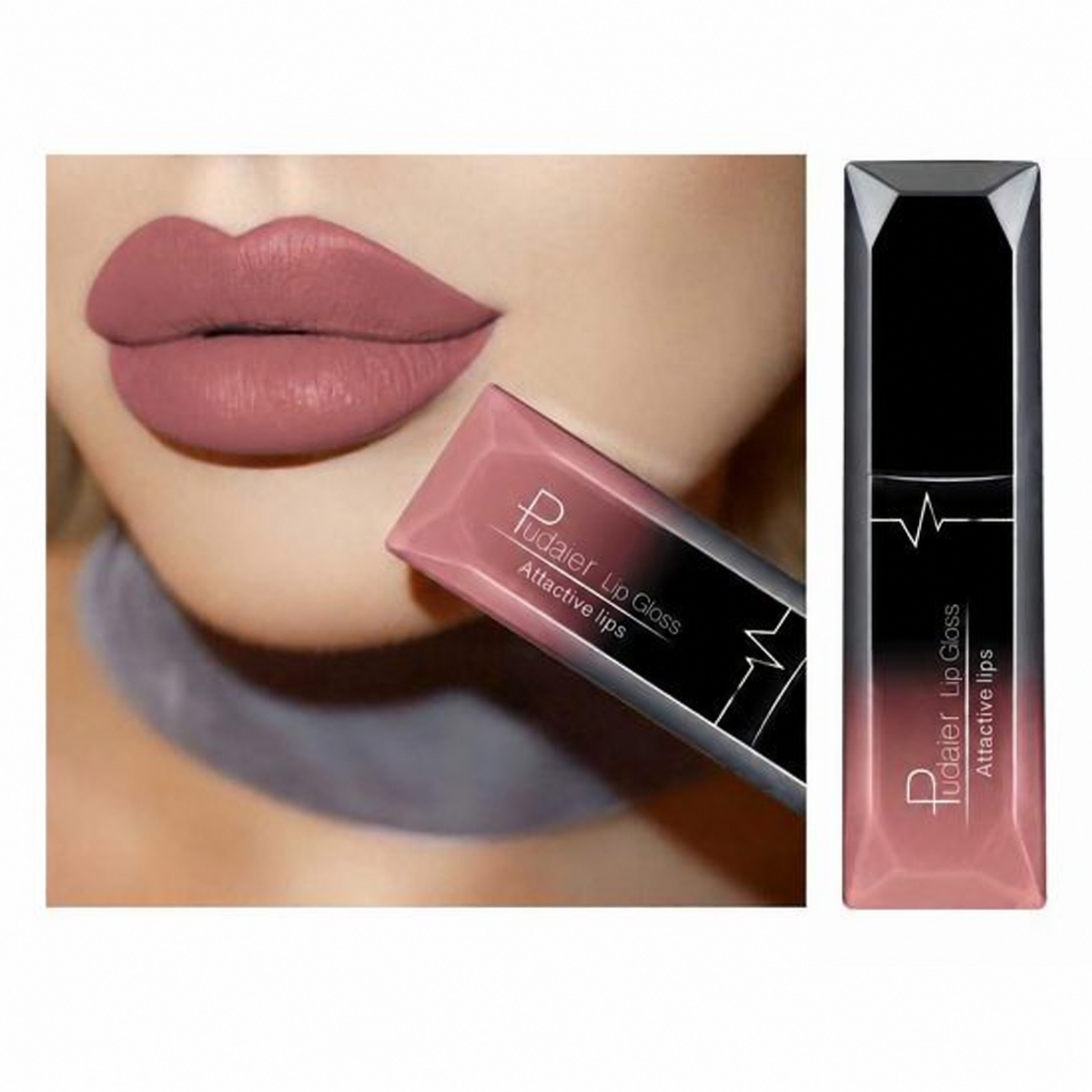 Veloura matte lip colour in Dusty Rose without shade number