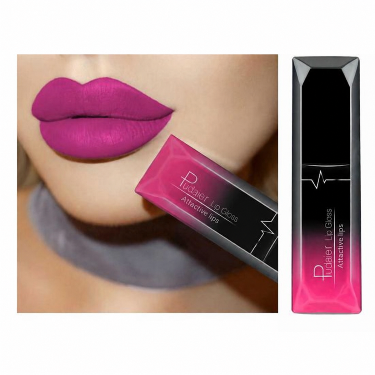 Veloura matte lip colour in Fuchsia without shade number