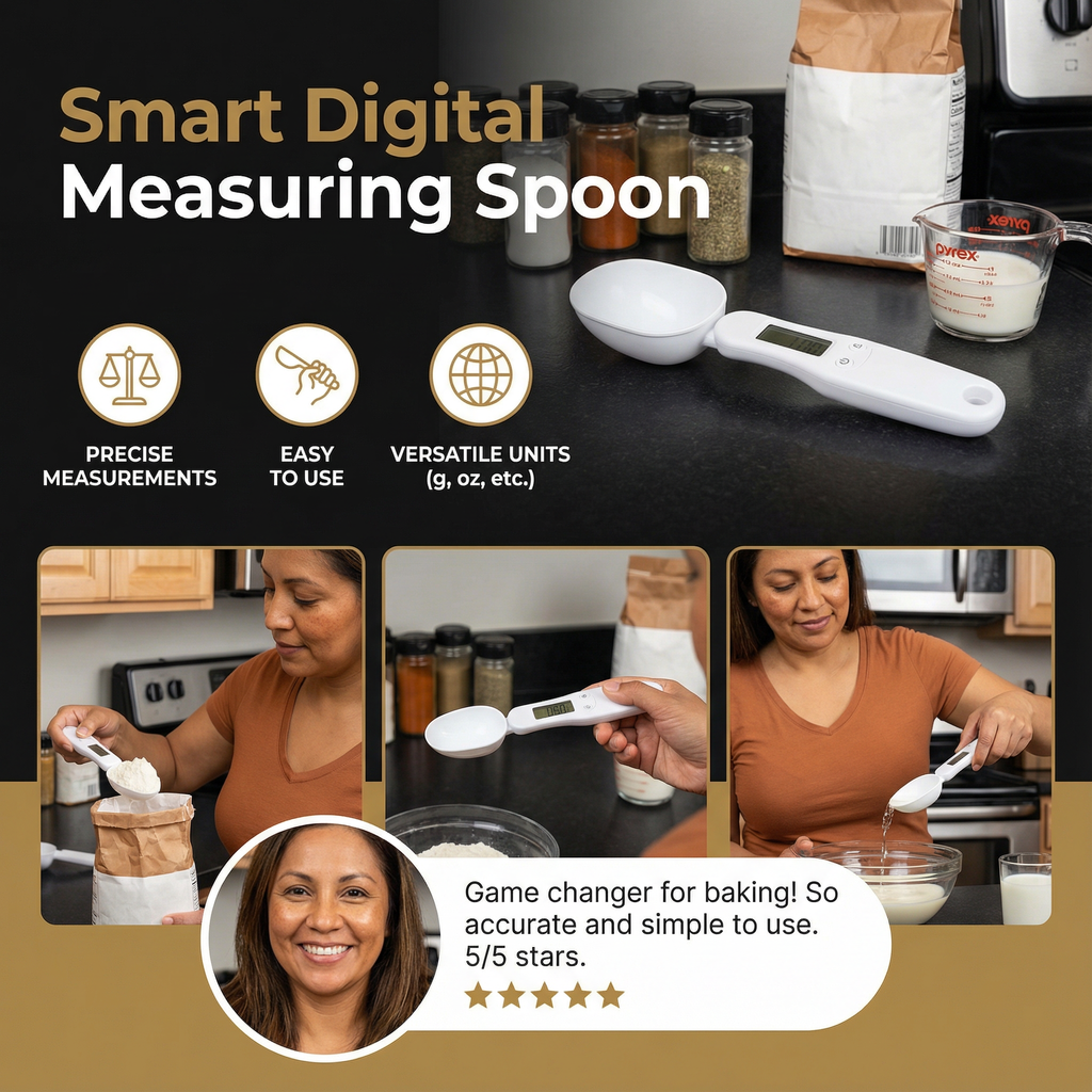 Gramo measuring spoon side view
