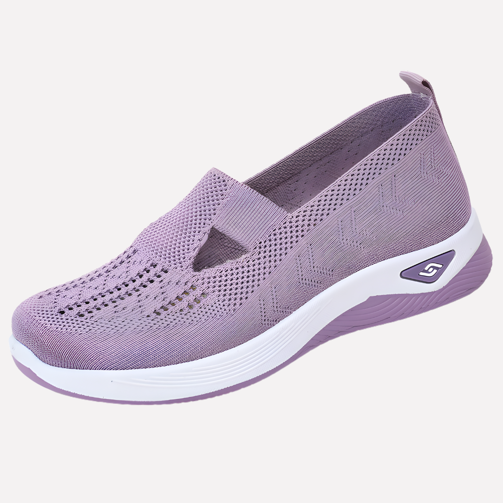 Purple Elara orthopaedic slip-on walking shoe