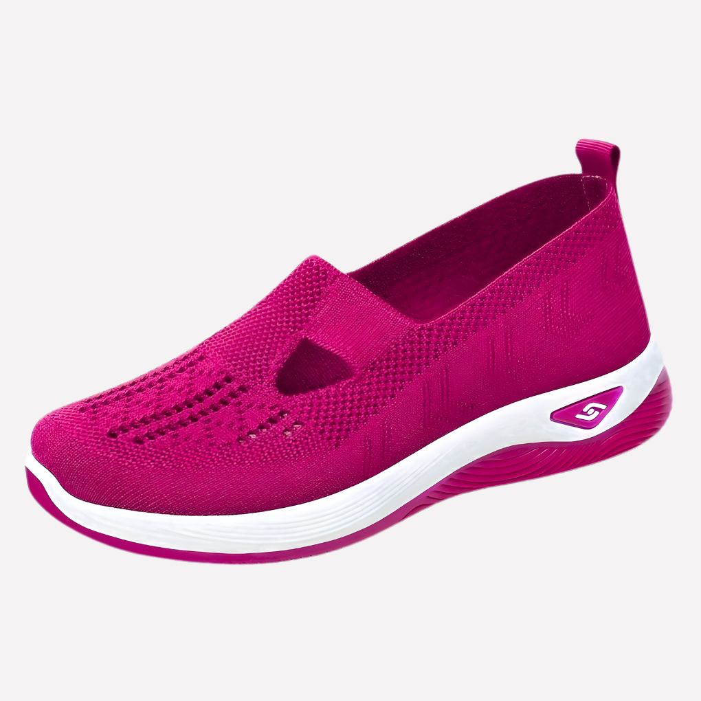 Pink Elara orthopaedic slip-on walking shoe