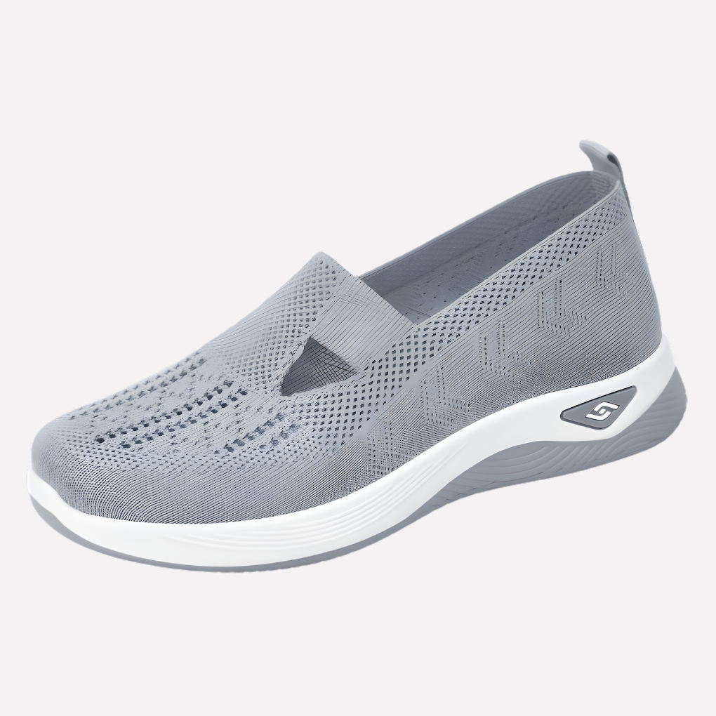 Grey Elara orthopaedic slip-on walking shoe