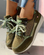 Women's orthopedic walking shoes in Green
