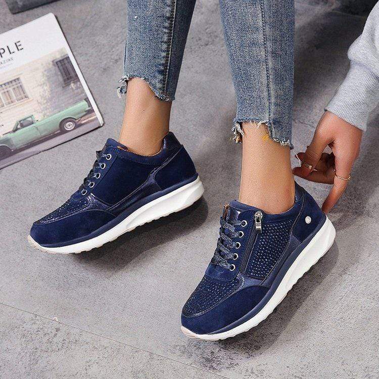 Women's orthopedic walking shoes in Blue