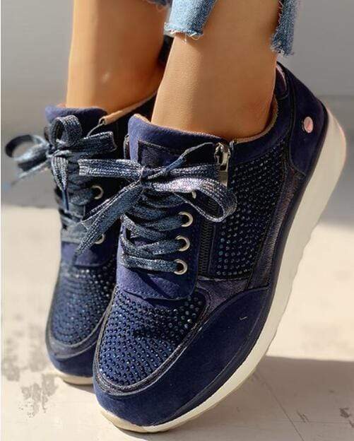 Women's orthopedic walking shoes in Blue
