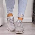 Women's orthopedic walking shoes in Grey